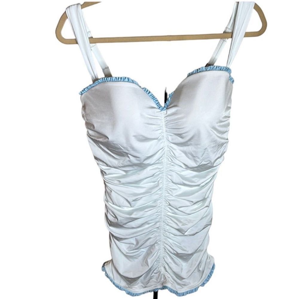 Alice in Wonderland Ruched one Piece Bikini Plus Size 14 D/DD New